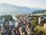 Annecy castle and old city view in France