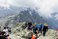 Crowded Rysy peak, Tatra mountains