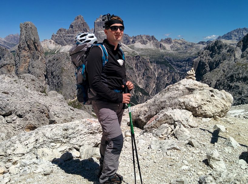 Hiking in Cadini di Misurina in Dolomites