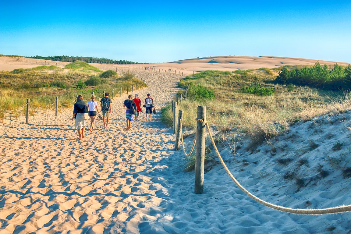 Slowinski National ParK on the Baltic Sea