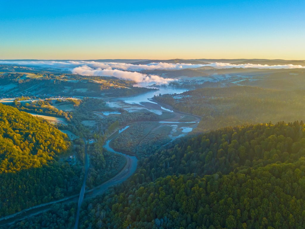 The Landscape of Bieszczady Mountains