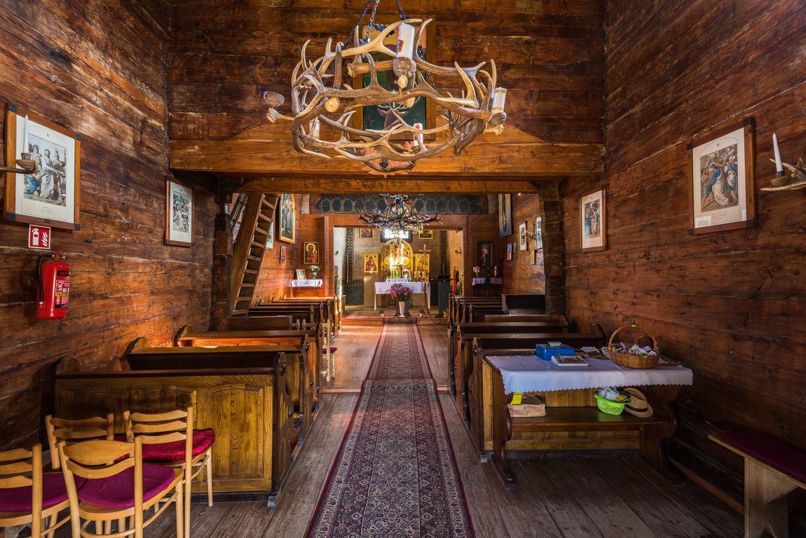 The wooden church in Bieszczady