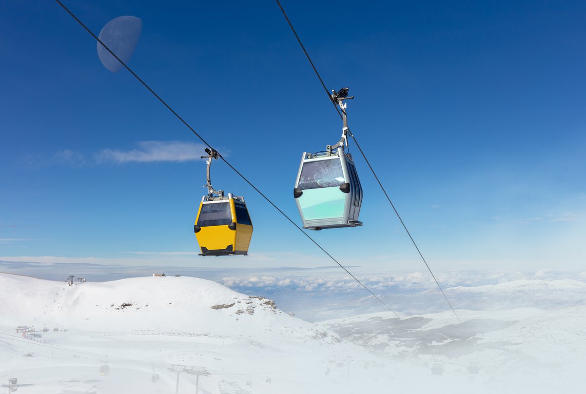 ski lift in sierra nevada