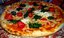 Italian vegetarian pizza tri colore